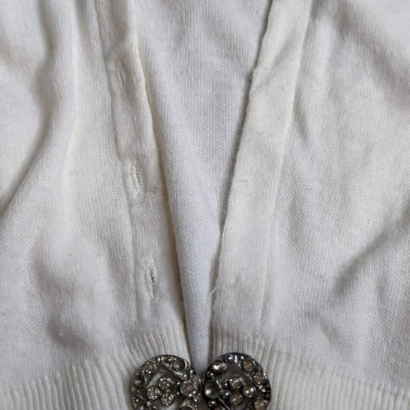 Vintage Off White Cardigan Size Medium - Picture 10 of 14